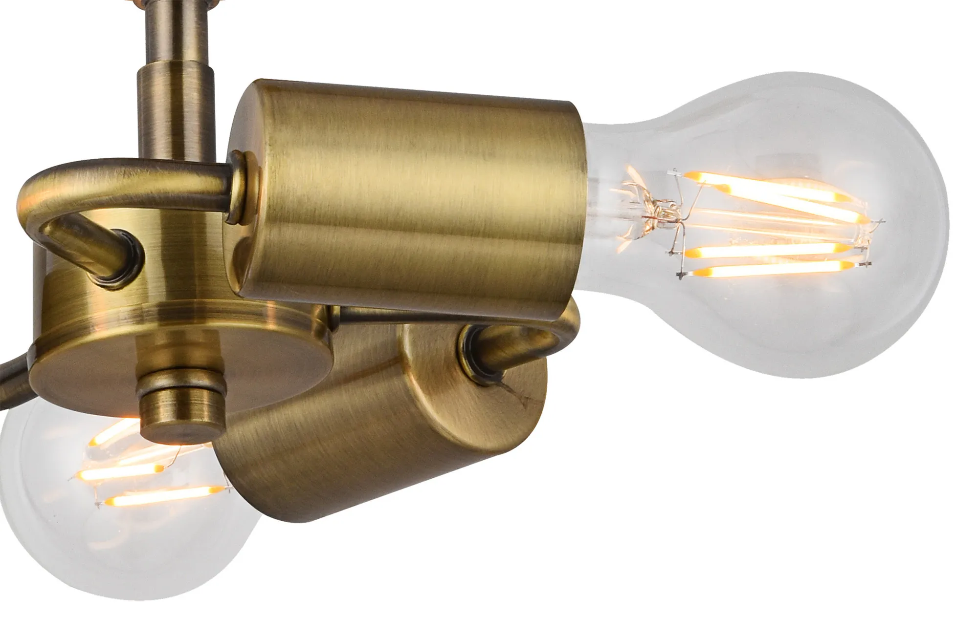 Baymont 50cm Semi Flush 3 Light Antique Brass, Antique Gold/Ruby, Frosted Diffuser DK0386  Deco Baymont AB AG